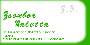 zsombor maletta business card